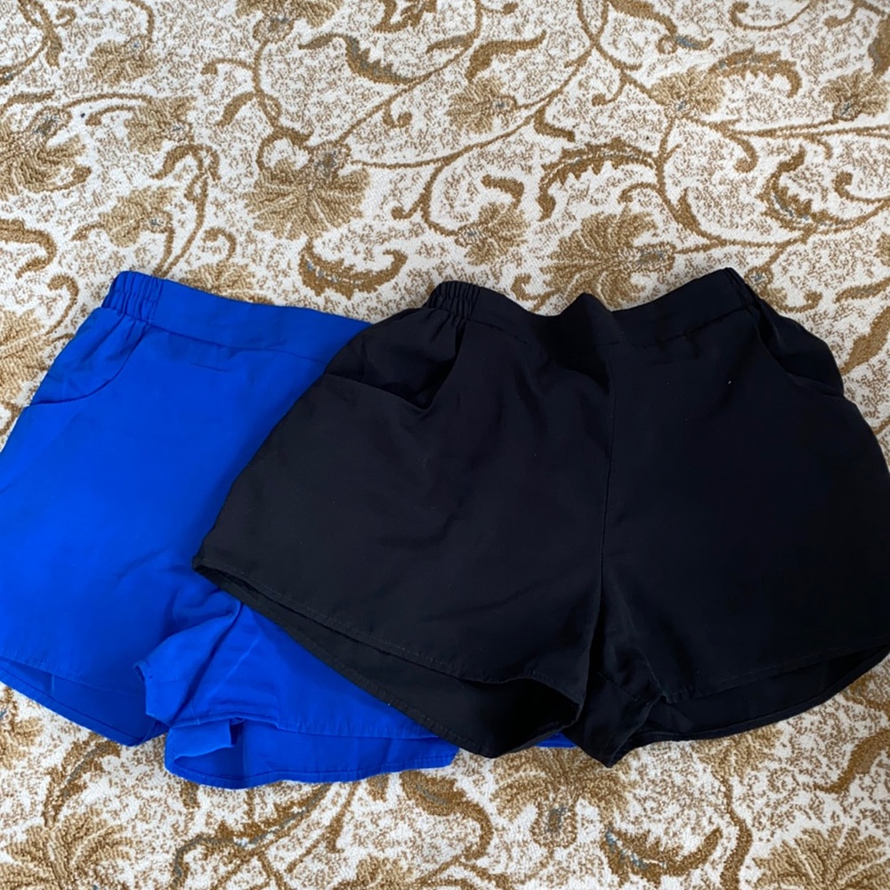 2 pairs aqua shorts